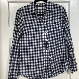 J. Crew Gingham Perfect Shirt